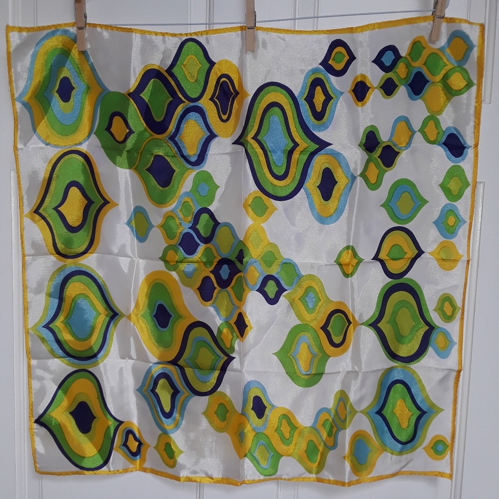 Vintage Handkerchief 100% Acetate made in Japan